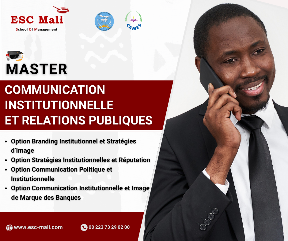 ESC Mali School Of Management Facebook ad: MASTER - 2ème RENTRÉE 2025- 2026