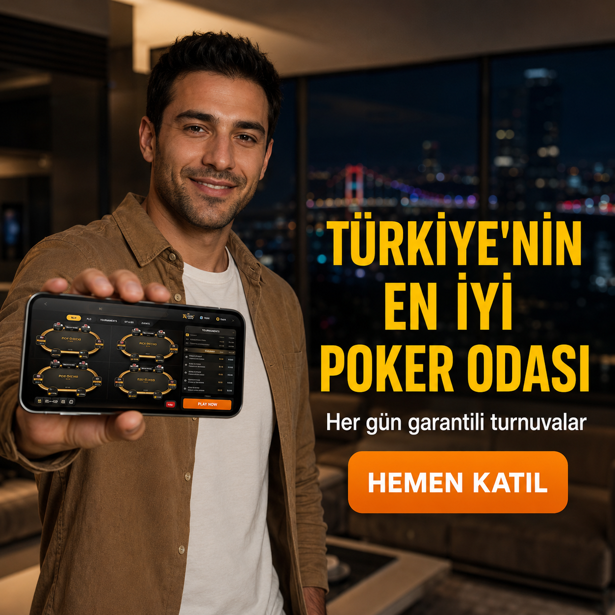 Michael Johnson Facebook ad: Özel Türkiye Poker Kulübü