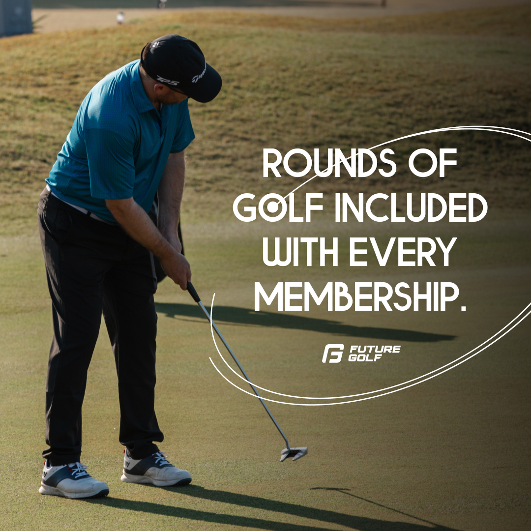Future Golf Facebook ad: One Membership. 70+ Golf Courses