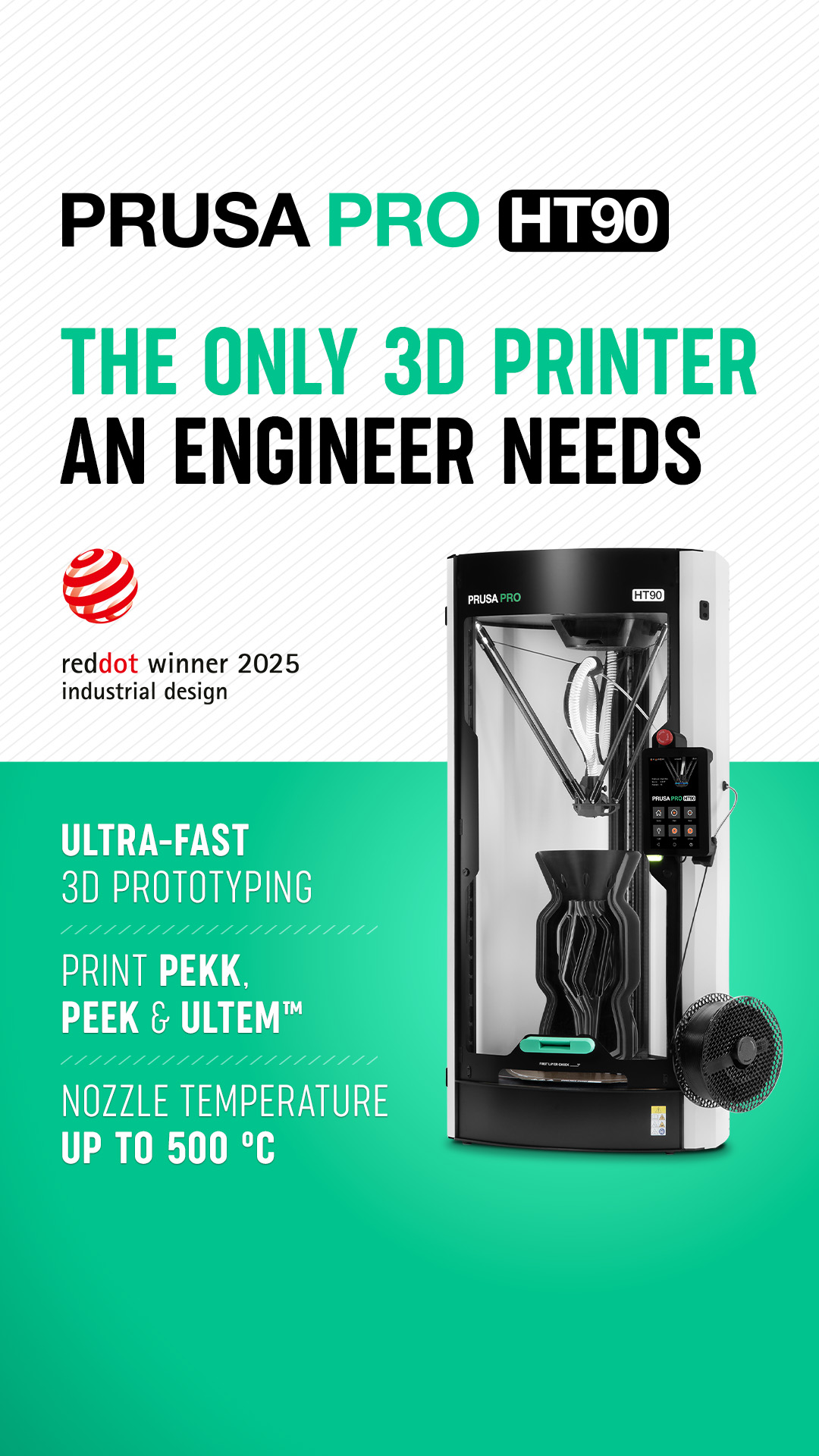 Prusa Research 3D printers Facebook ad