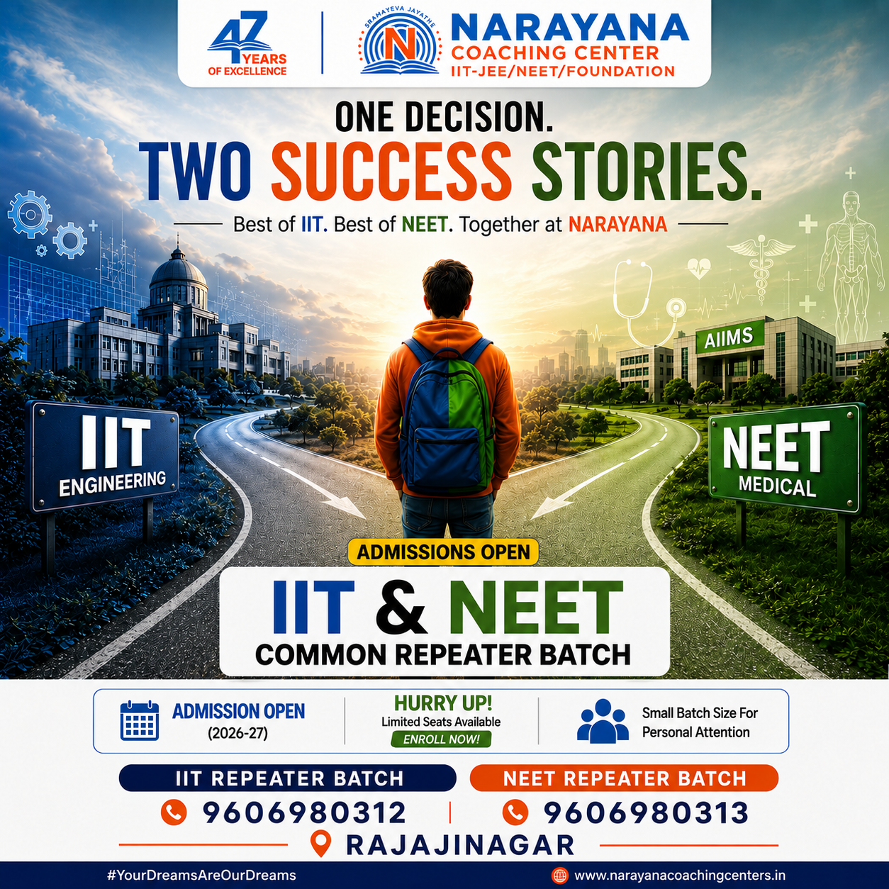 Narayana IIT JEE & NEET Coaching Institute Rajajinagar Facebook ad