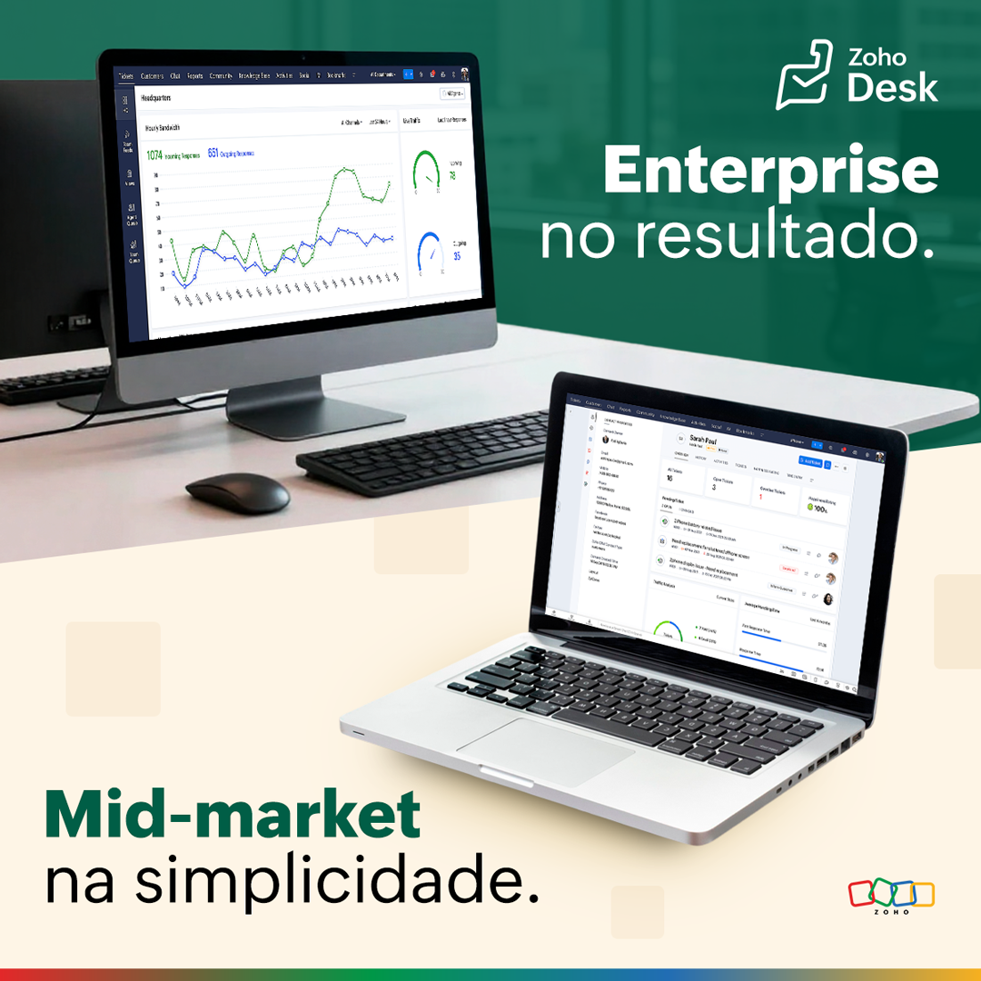Zoho Brasil Facebook ad from May 11, 2026