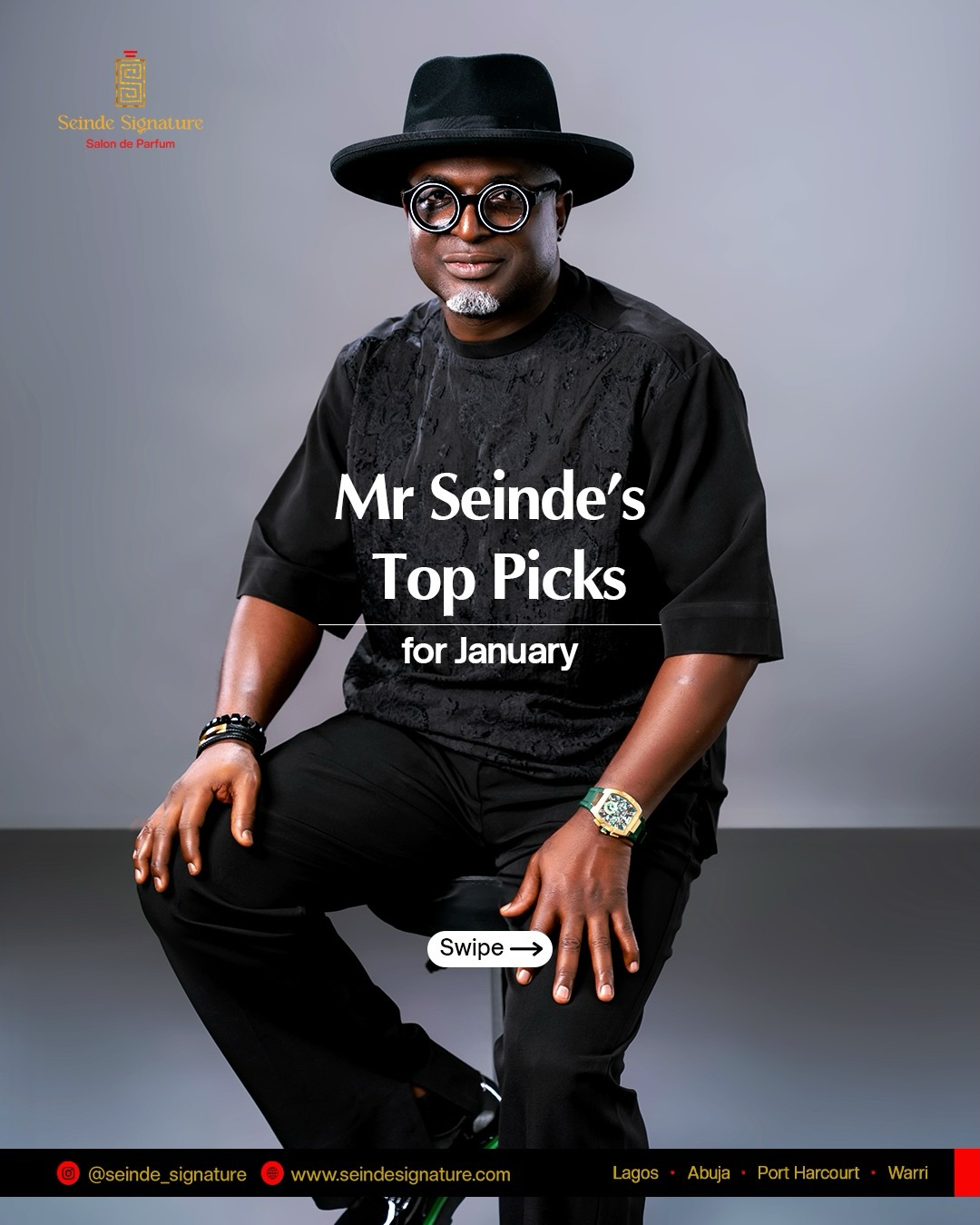 Seinde Signature Facebook ad: January was well spent, thoughtfully, stylishly, and…