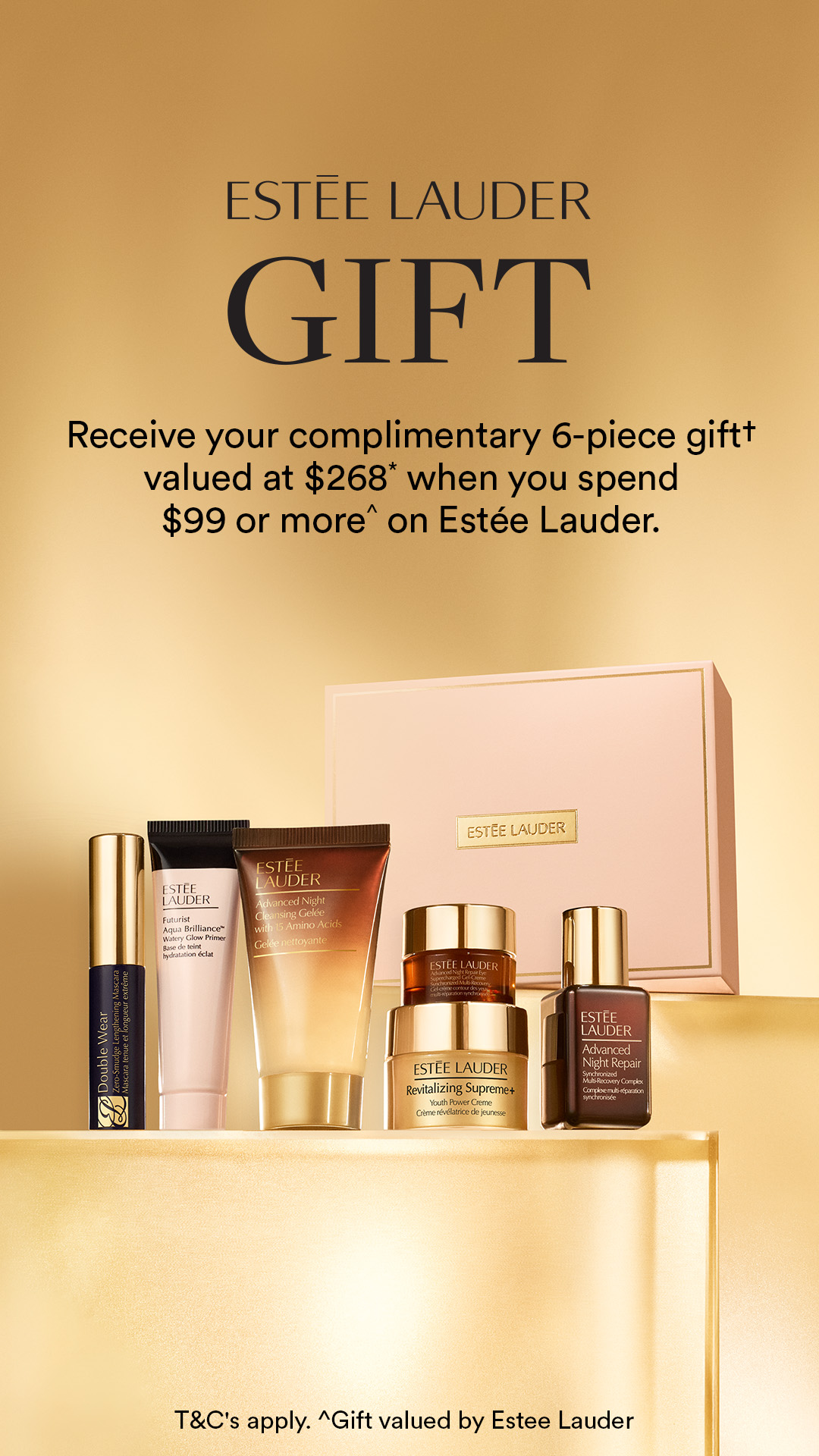 David Jones Facebook ad: Your Estée Lauder Gift