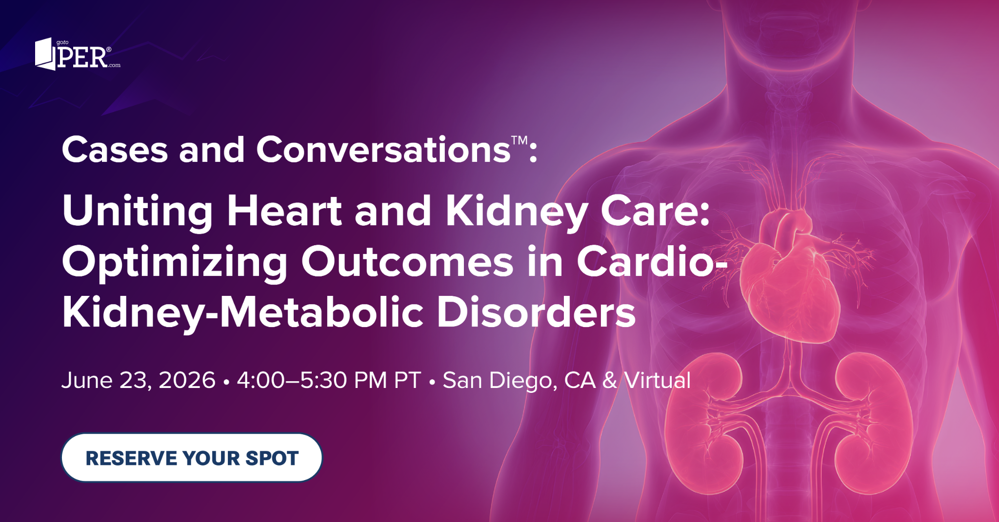 Physicians' Education Resource Facebook ad: Earn CME in 1 Hour