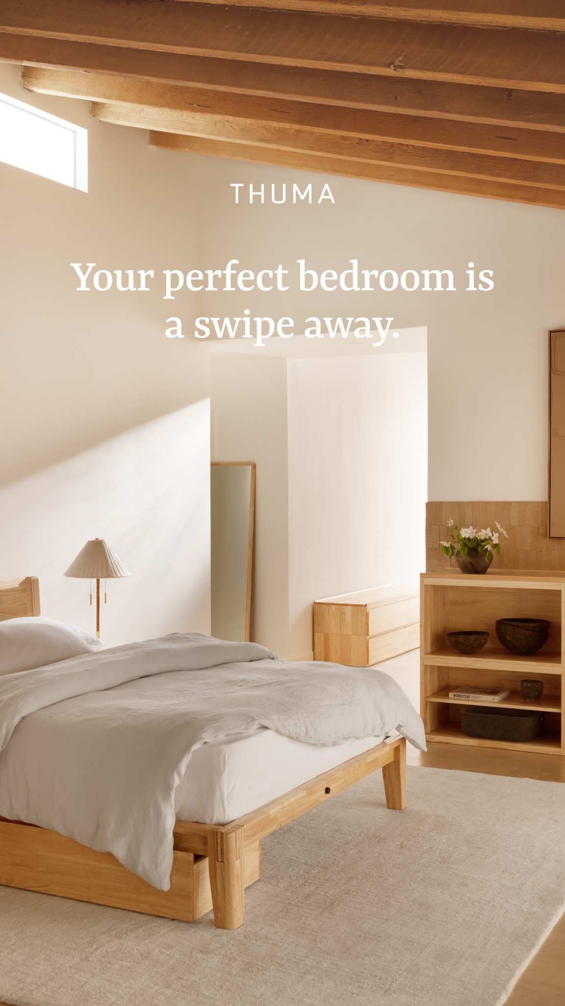 Thuma Facebook ad: Discover the Bedroom Collection.