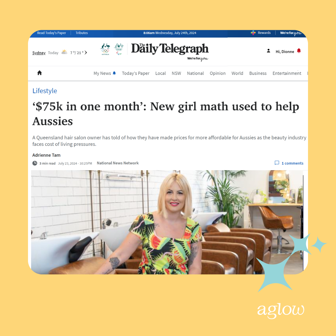 Aglow - The Beauty Membership Platform Facebook ad