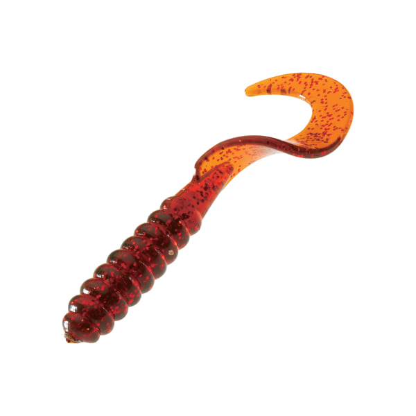 Bass Pro Shops Facebook ad: Bass Pro Shops Action Tail Grub - 3 - Motor Oil Red Flake