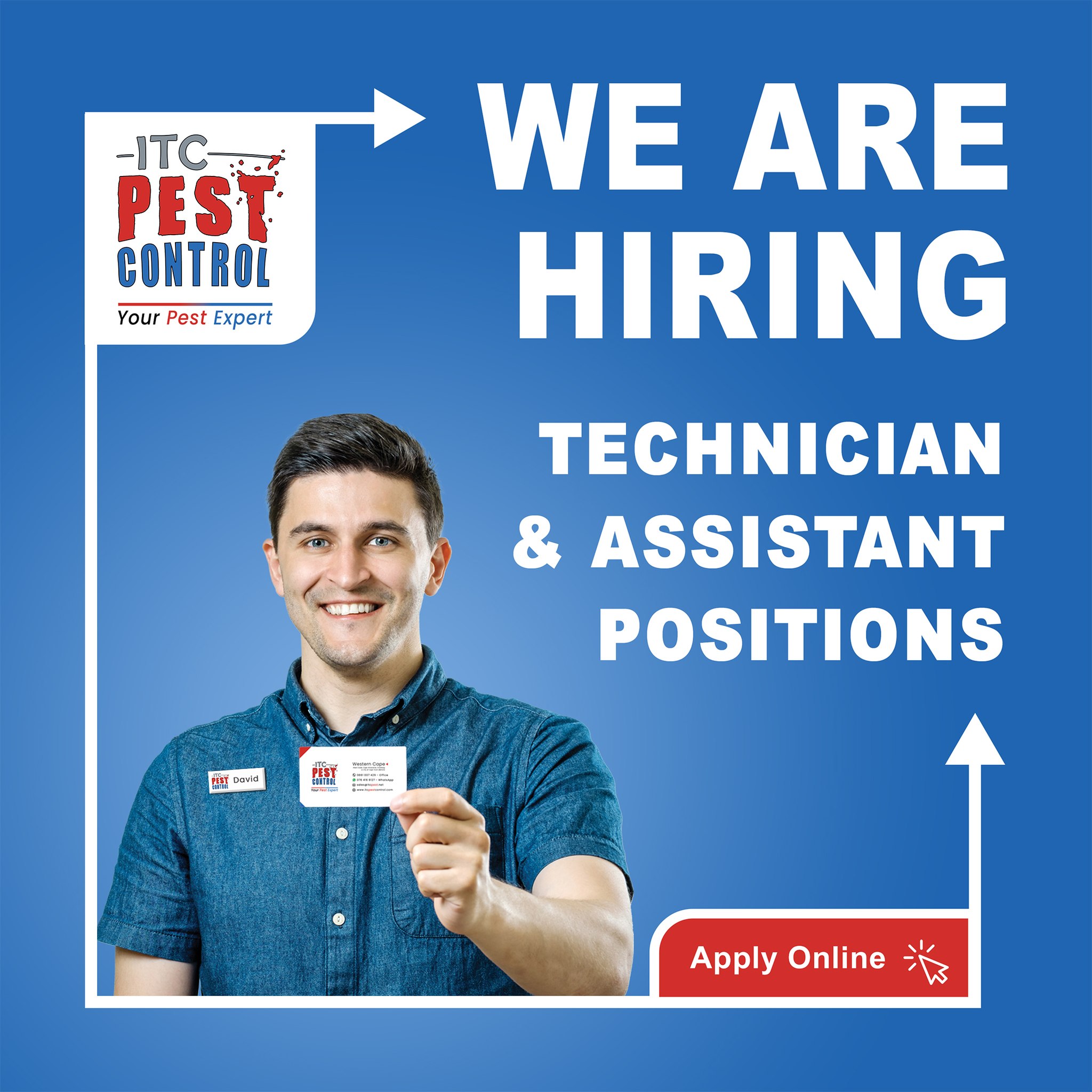 ITC Pest Control Facebook ad: Join our team of experts!