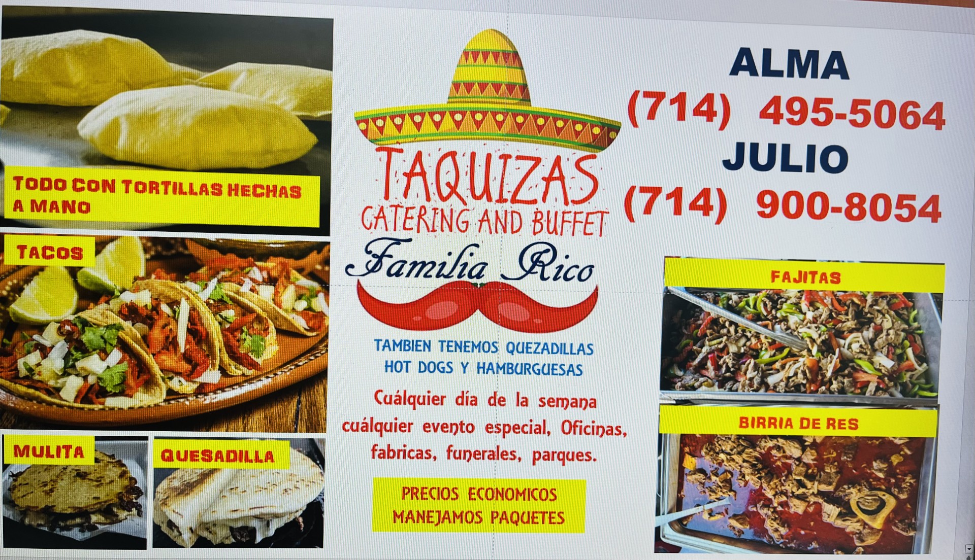 Taquizas Facebook ad