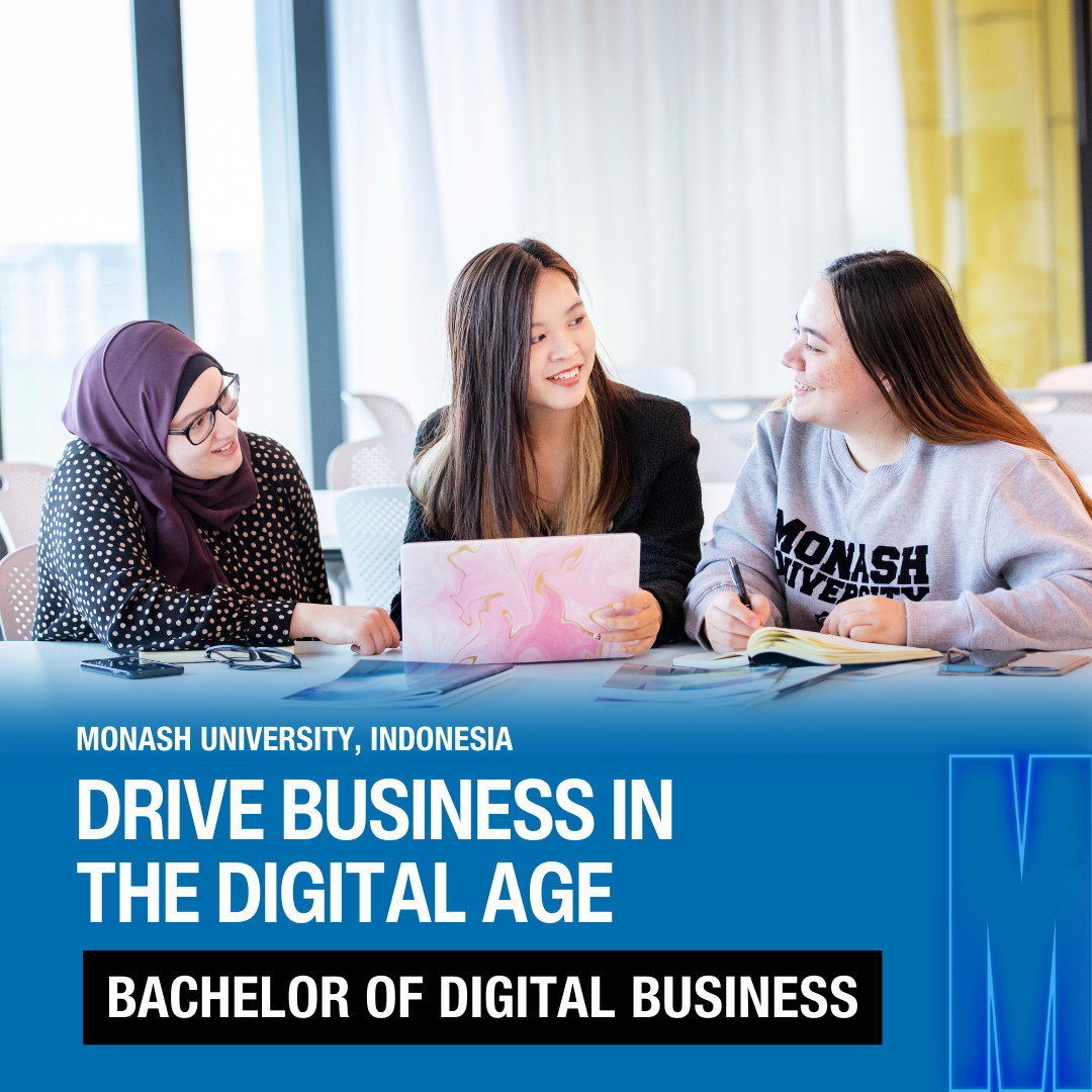 Monash University, Indonesia Facebook ad: Become a digital business leader with Monash by…