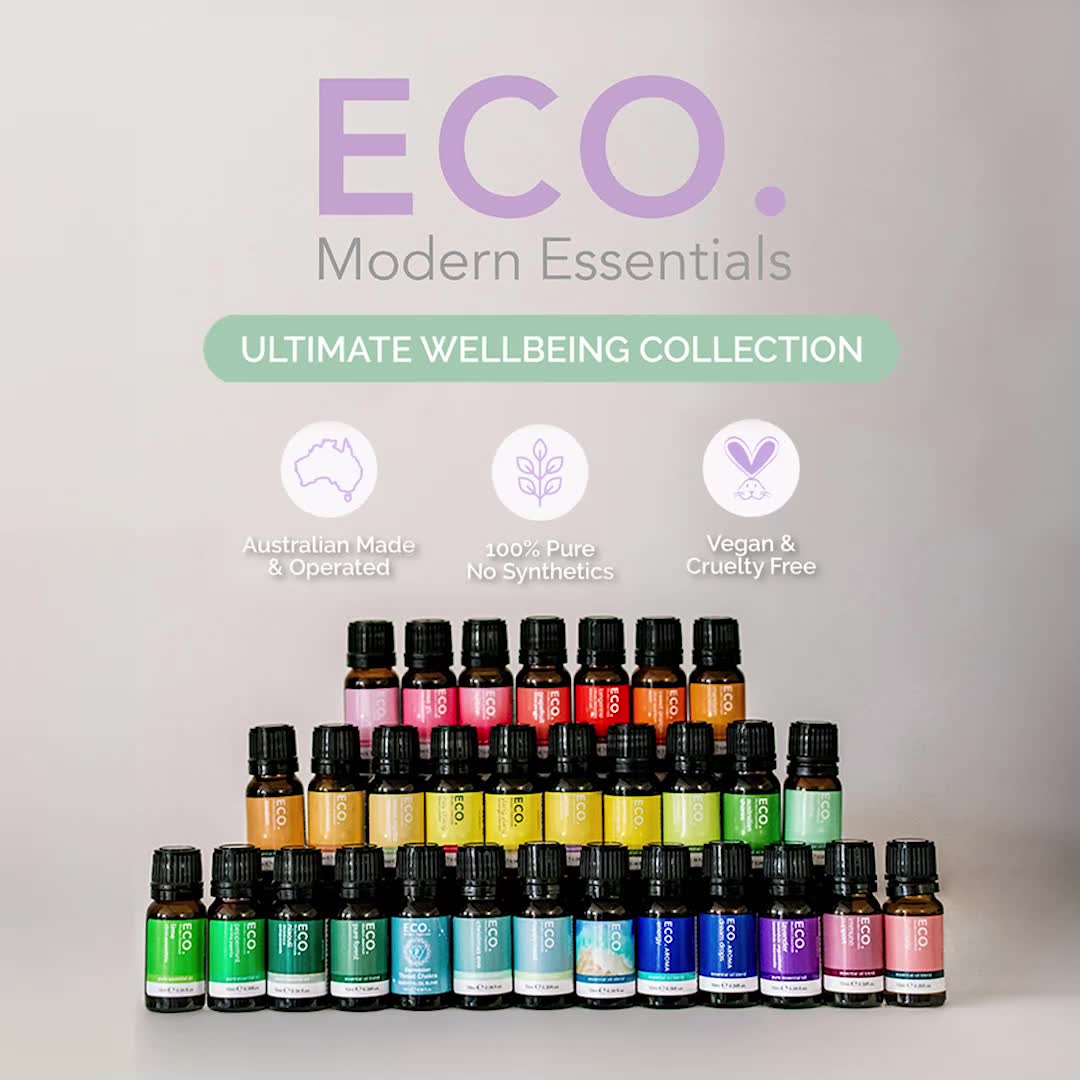ECO. Modern Essentials Facebook ad: 12 Essential Oils For $135 5 Star Rated