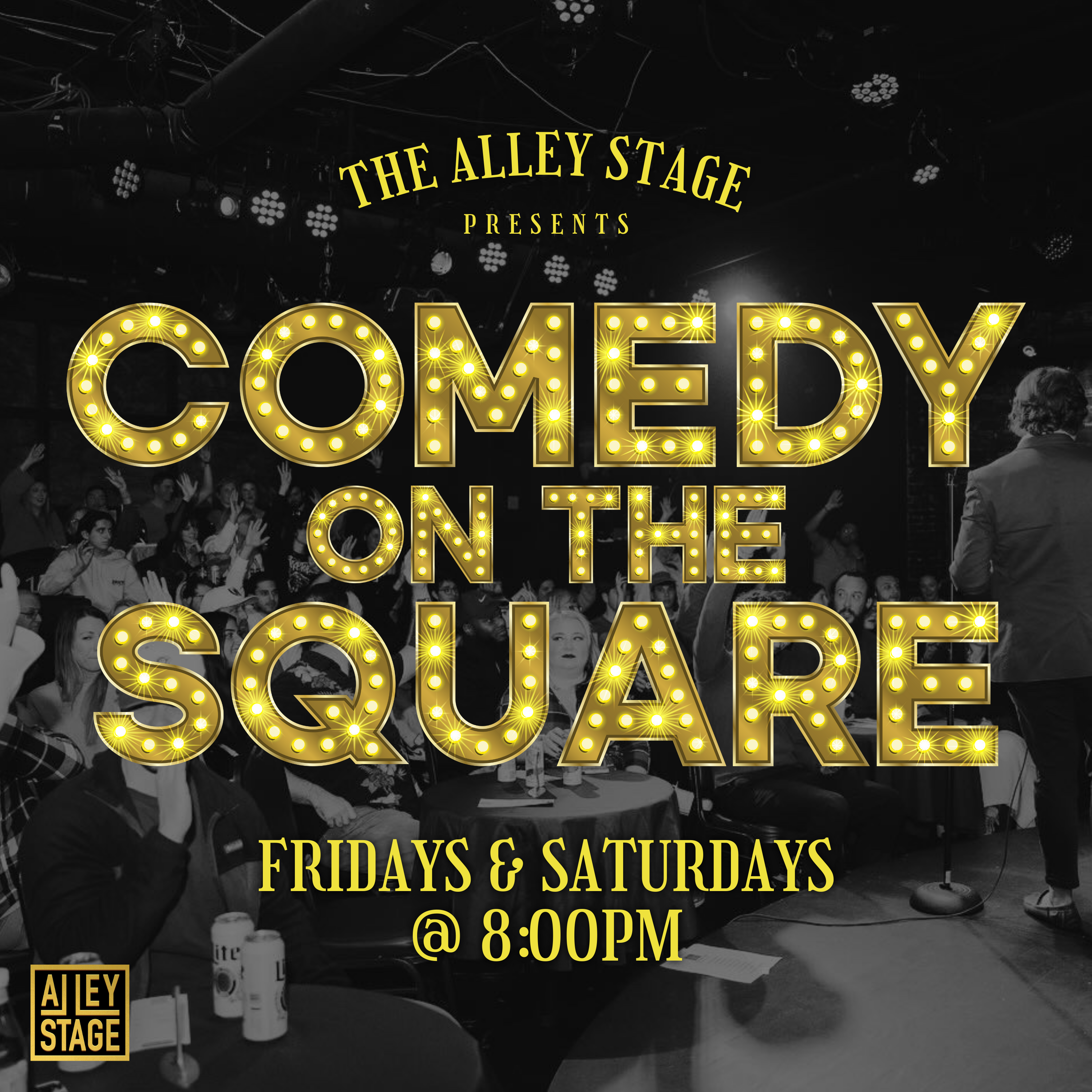 Alley Stage Facebook ad: Comedy @ The Alley Stage!