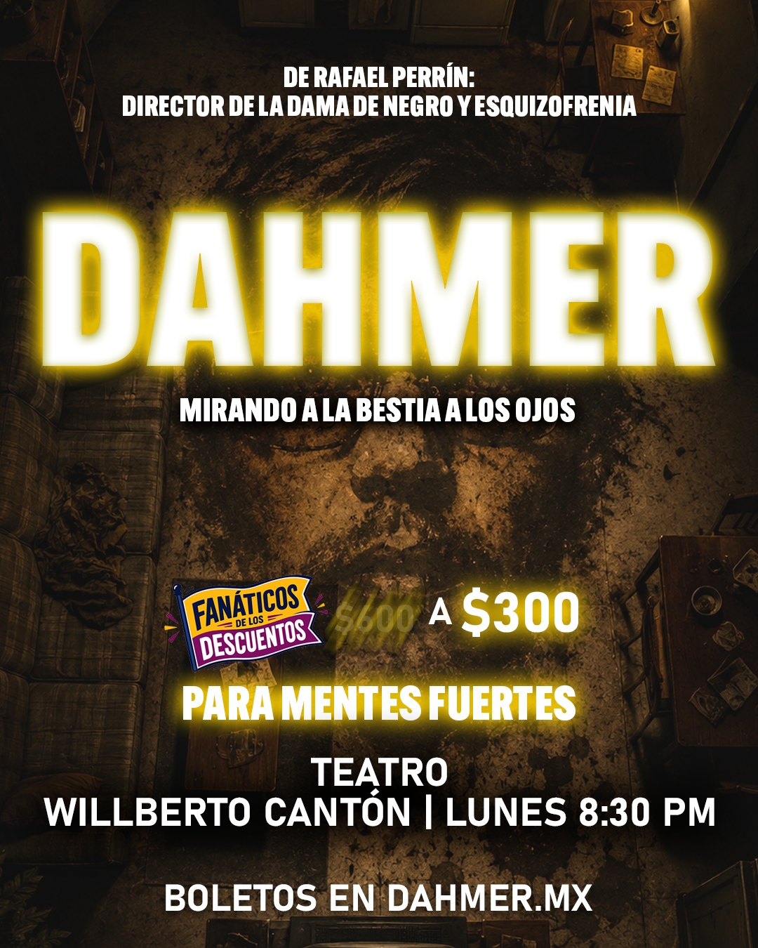 Dahmer La Obra Facebook ad: Experiencia cruda en CDMX