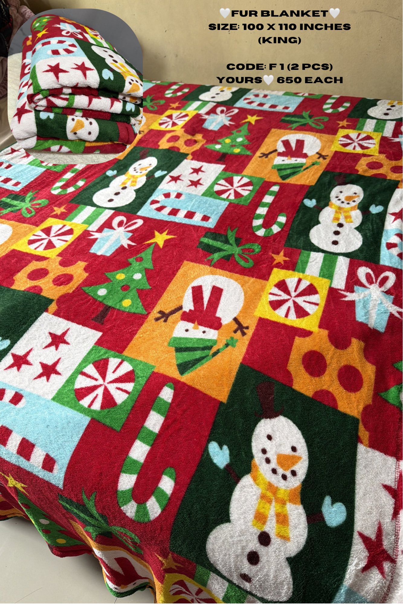 Garahe Online Thriftshop Facebook ad: FUR BLANKETS & BABY NEEDS