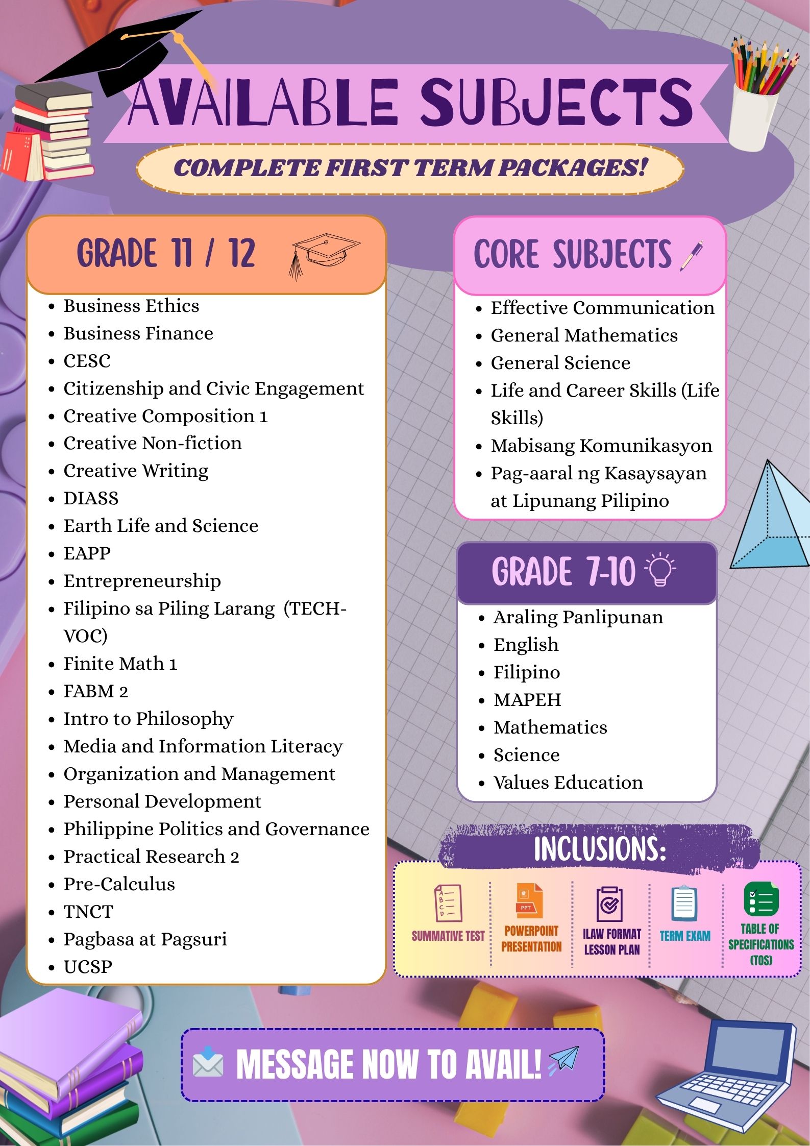 New Teaching Files Facebook ad: For JHS and SHS Teacher!