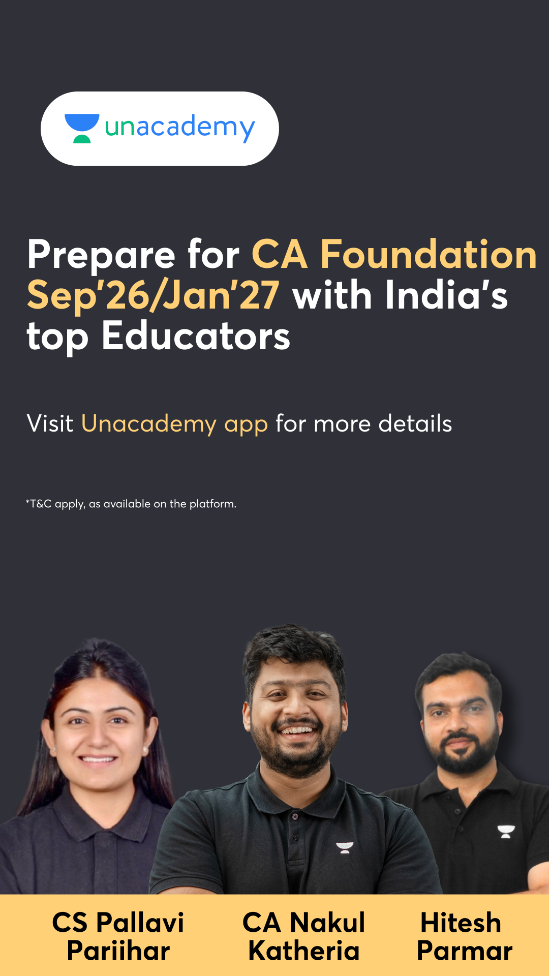 Unacademy Facebook ad