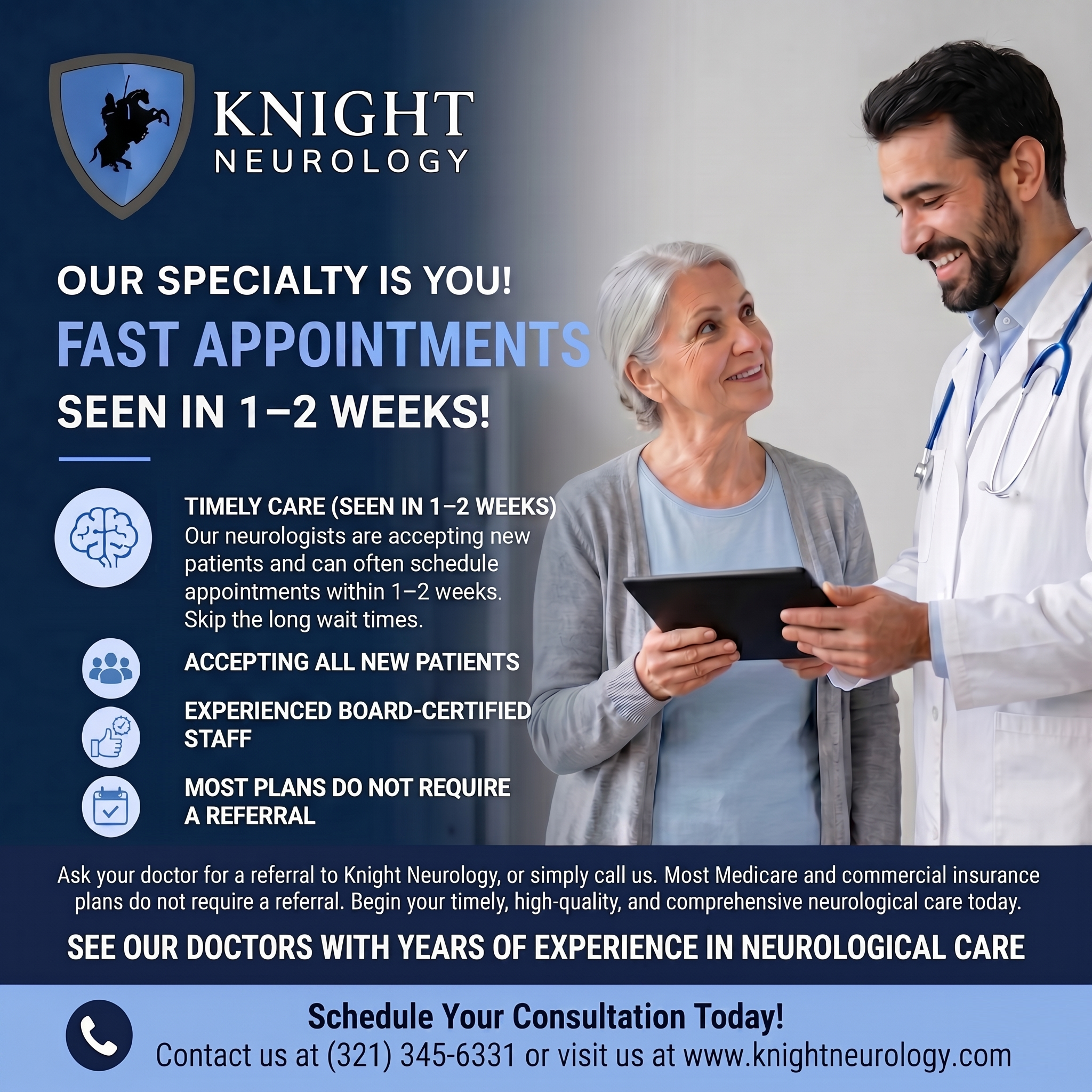 Knight Neurology Facebook ad