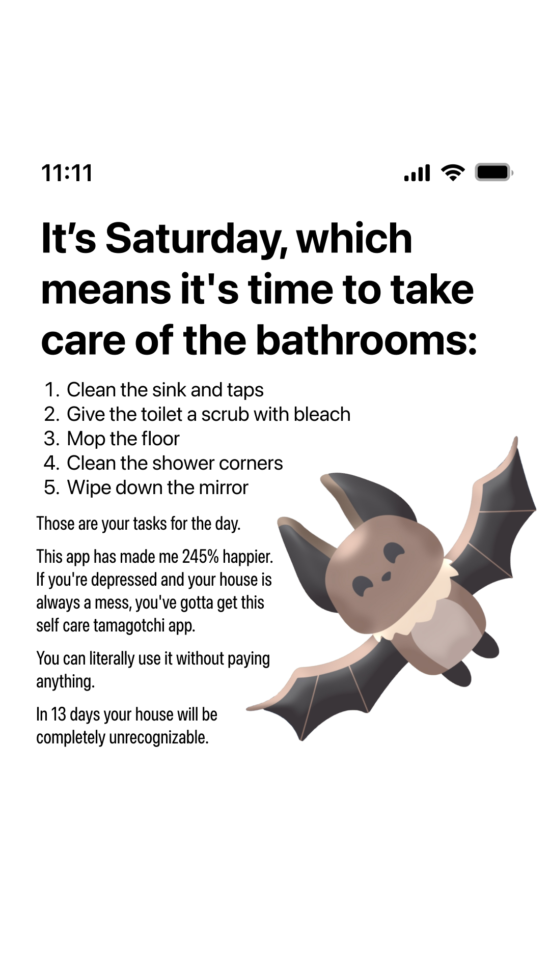 Finch Facebook ad