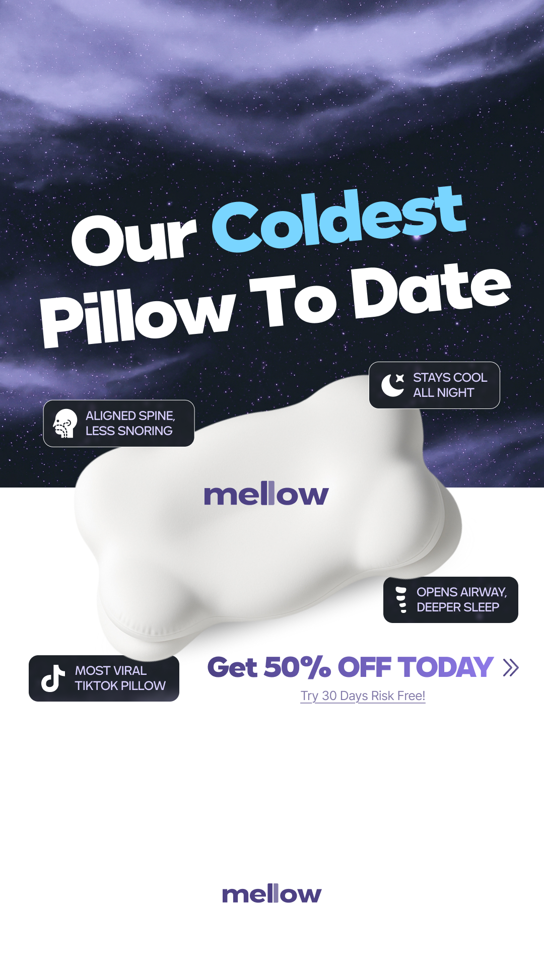 Mellow Sleep Facebook ad