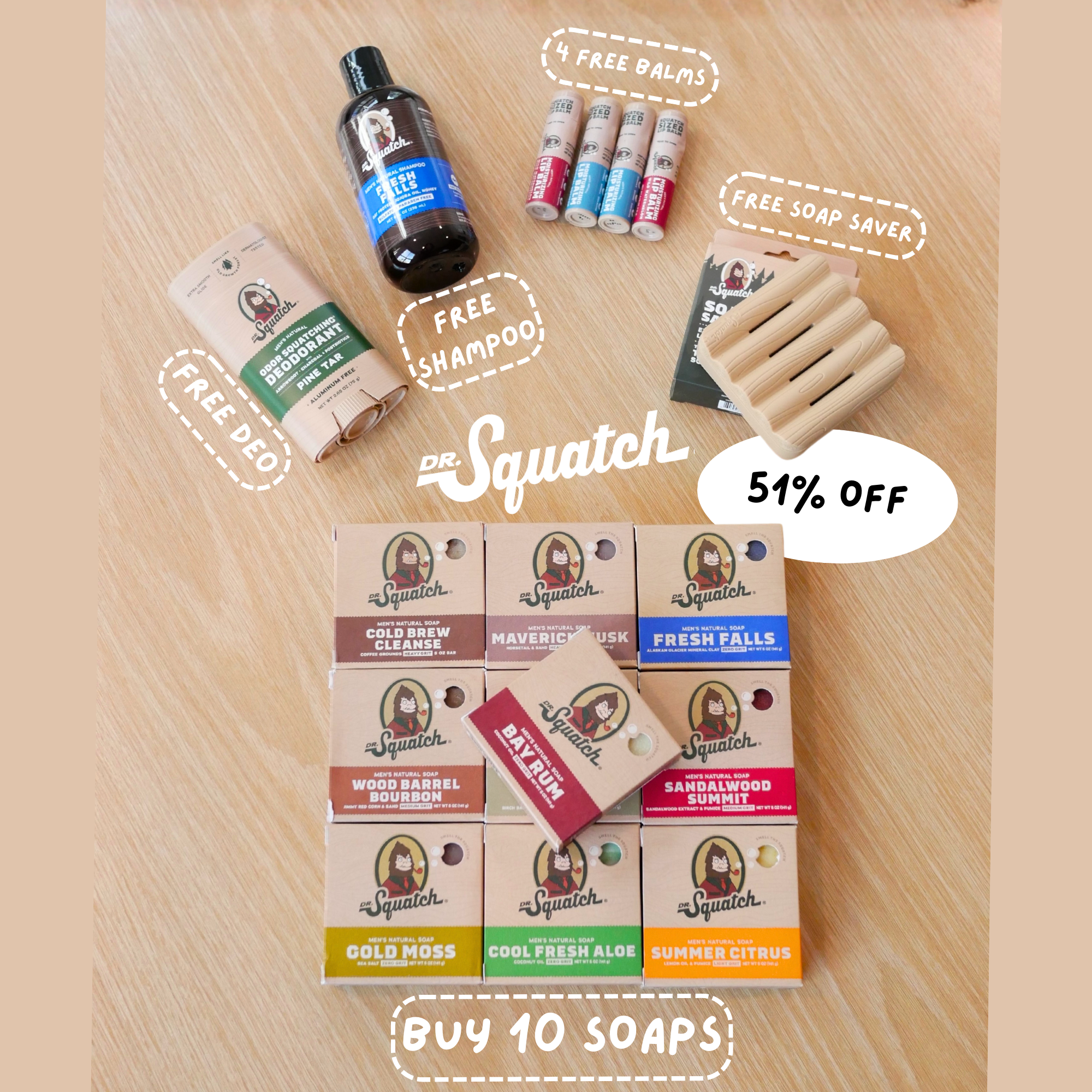 Dr. Squatch Facebook ad