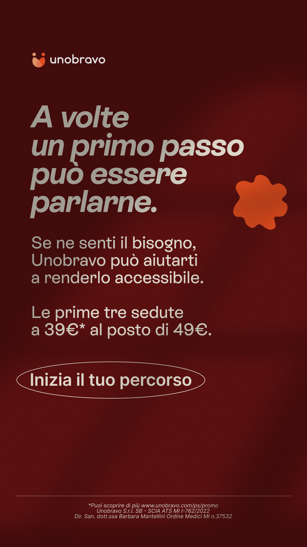 Unobravo Facebook ad