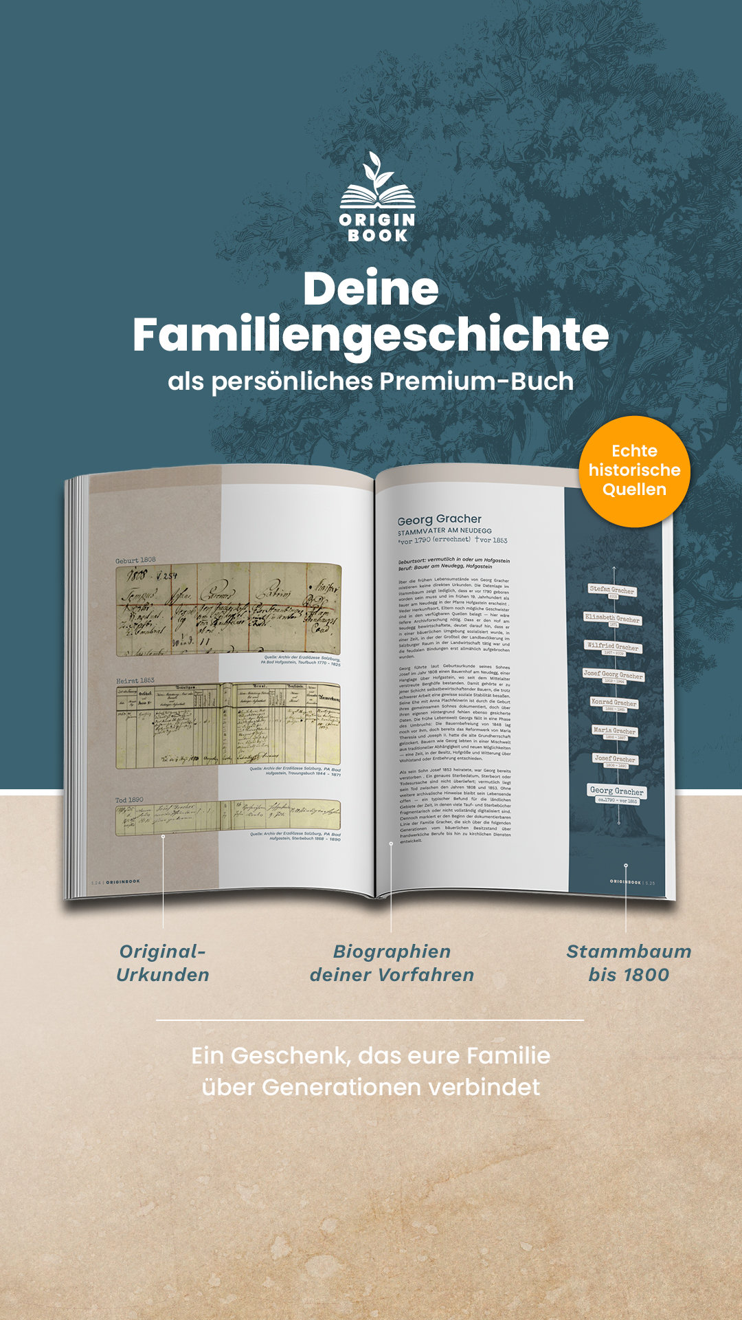 Originbook Facebook ad