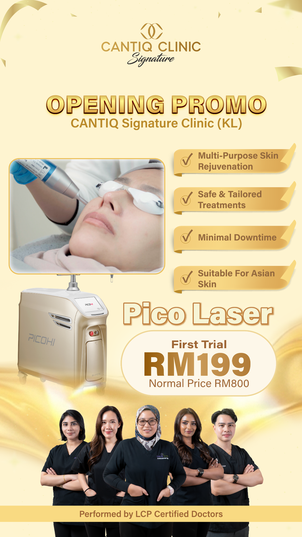 Cantiq Clinic Facebook ad from Mar 12, 2026