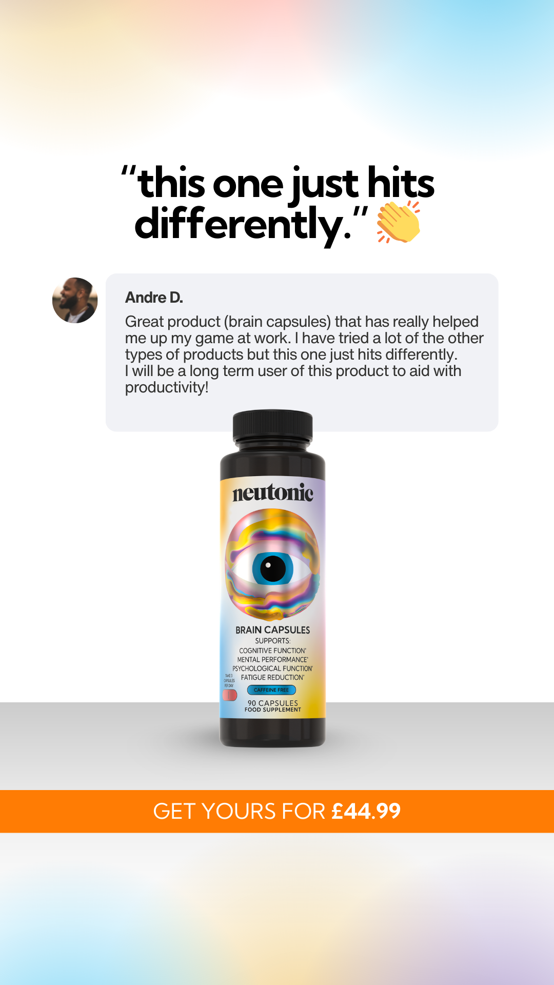 Neutonic Facebook ad