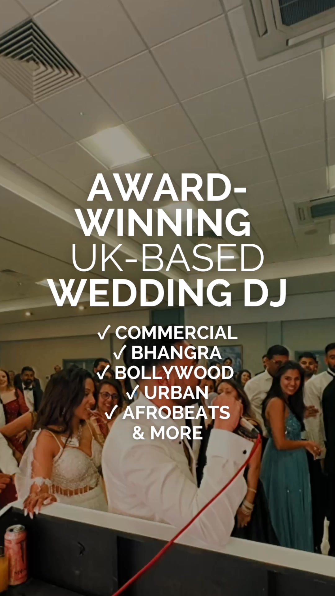 Deven Musiq Facebook ad: Multi-Genre UK-Based Wedding DJ