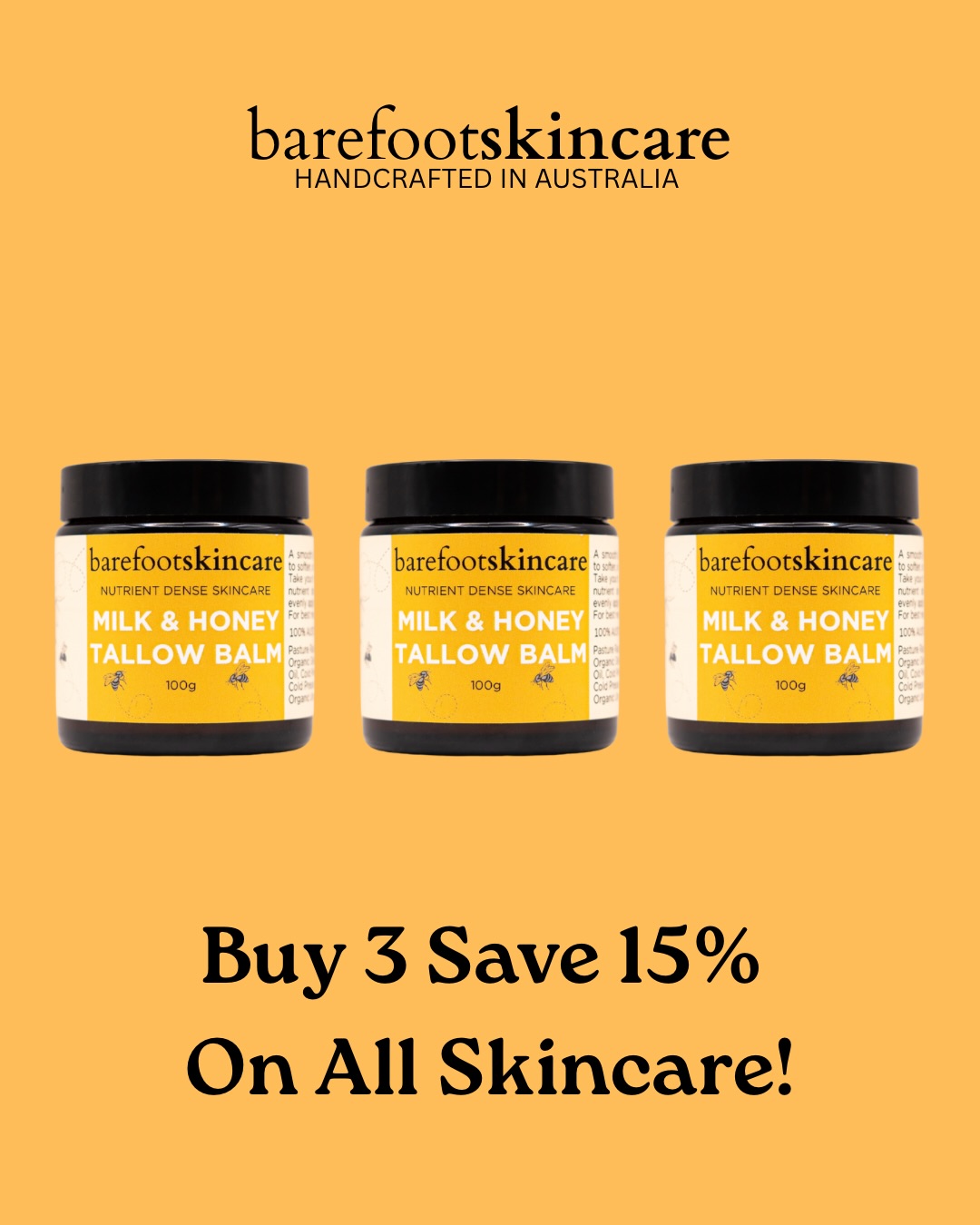 Barefoot Skincare Co Facebook ad