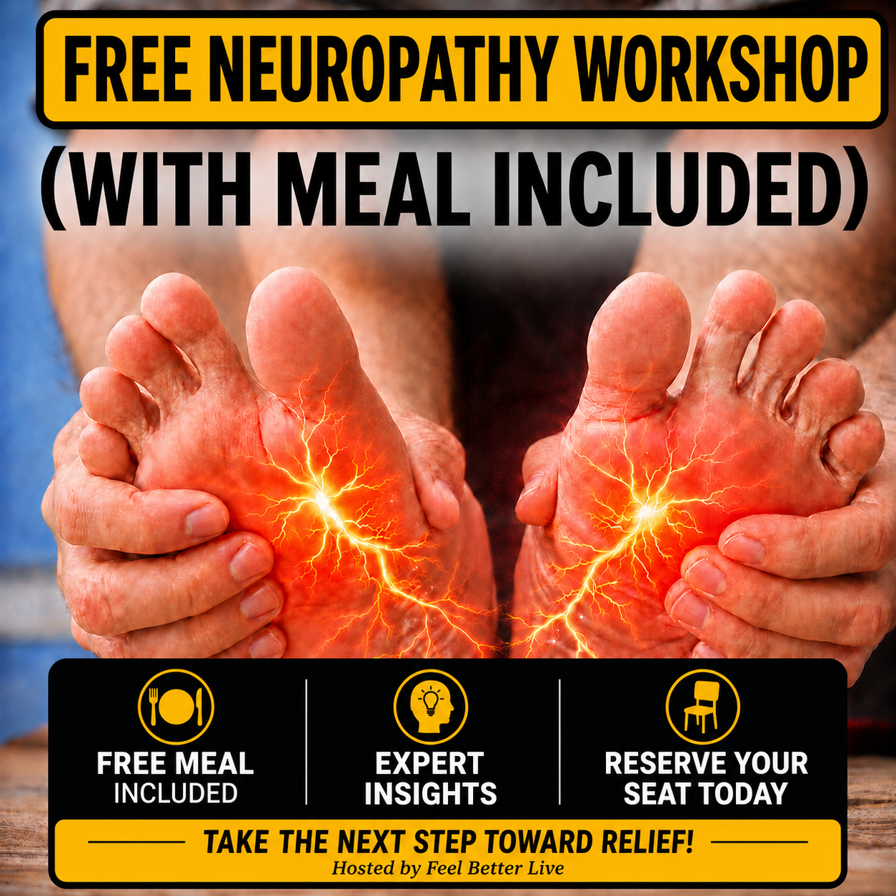 Feel Better Live Facebook ad: New Options for Neuropathy Relief WITHOUT Invasive…