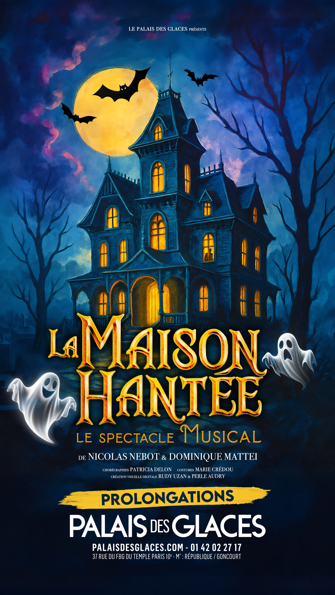 La Maison Hantée - Le Musical Facebook ad from Jan 23, 2026