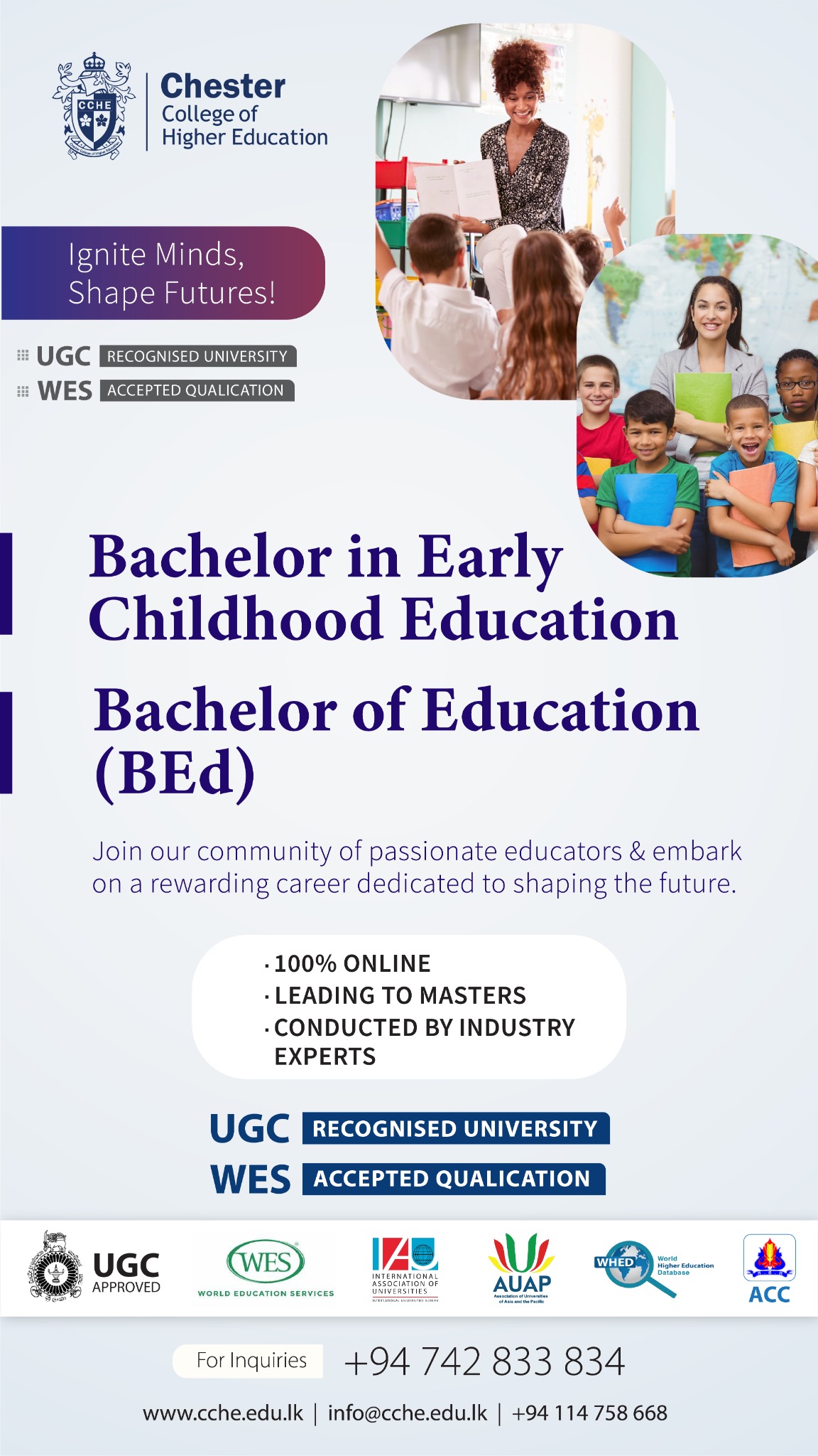 Chester College of Higher Education - CCHE Facebook ad
