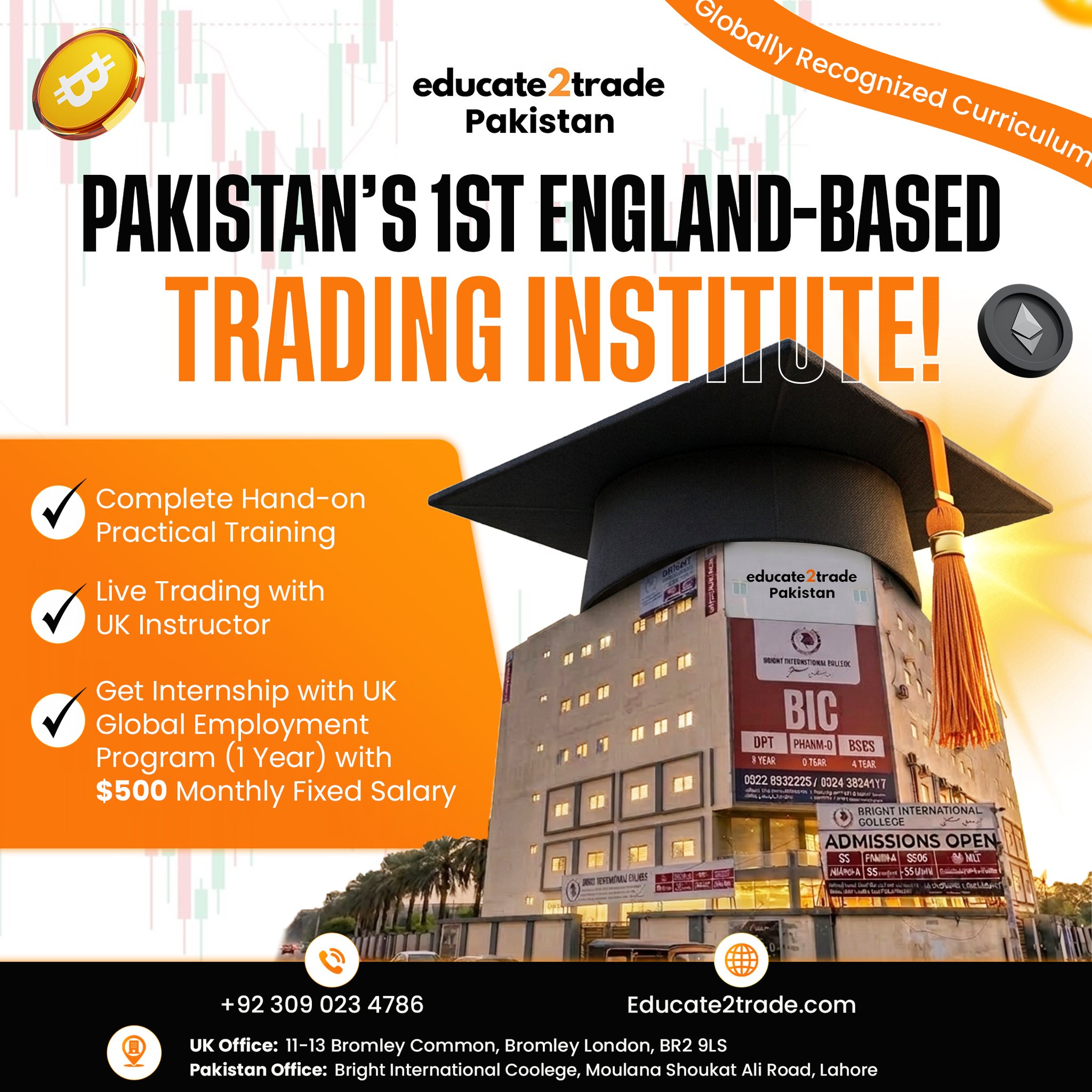 Educate2trade Pakistan Facebook ad: Pakistan’s 1st England-Based Trading Institute is Now in…