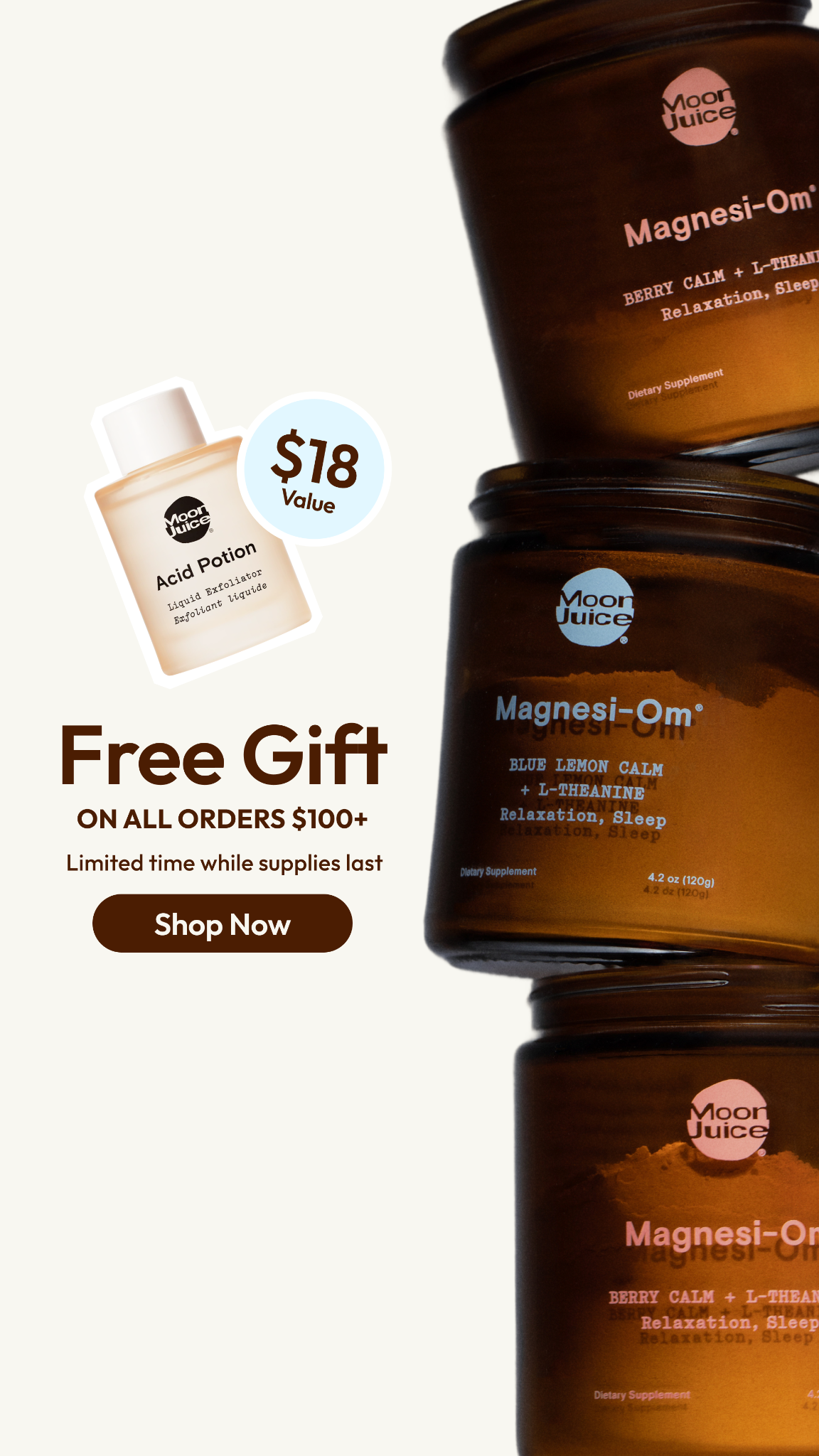 Moon Juice Facebook ad
