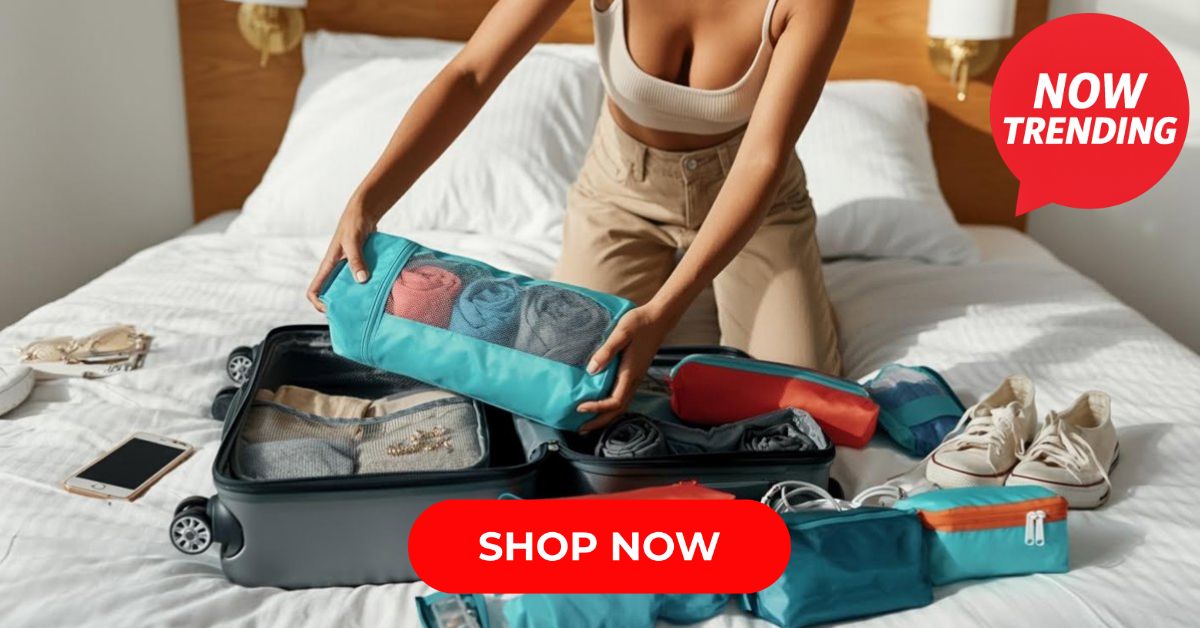 Quizzes 1st Facebook ad: Packing Feels So Much Easier With These Organizers
