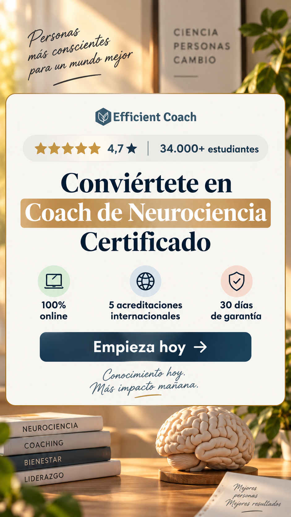 Efficient Coach Facebook ad: Acceso inmediato hoy mismo