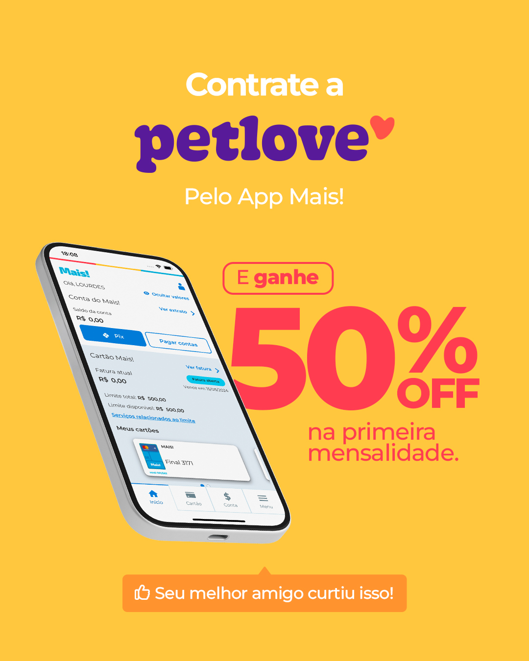 Cartão Mais! Facebook ad from May 4, 2026