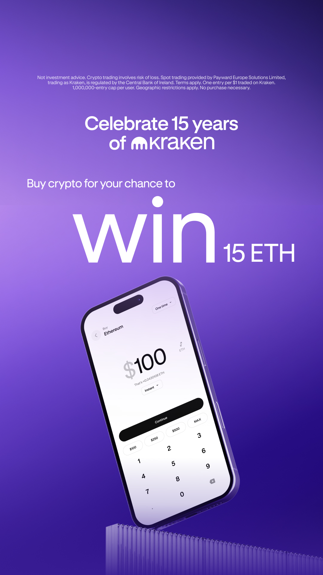 Kraken Digital Asset Exchange Facebook ad