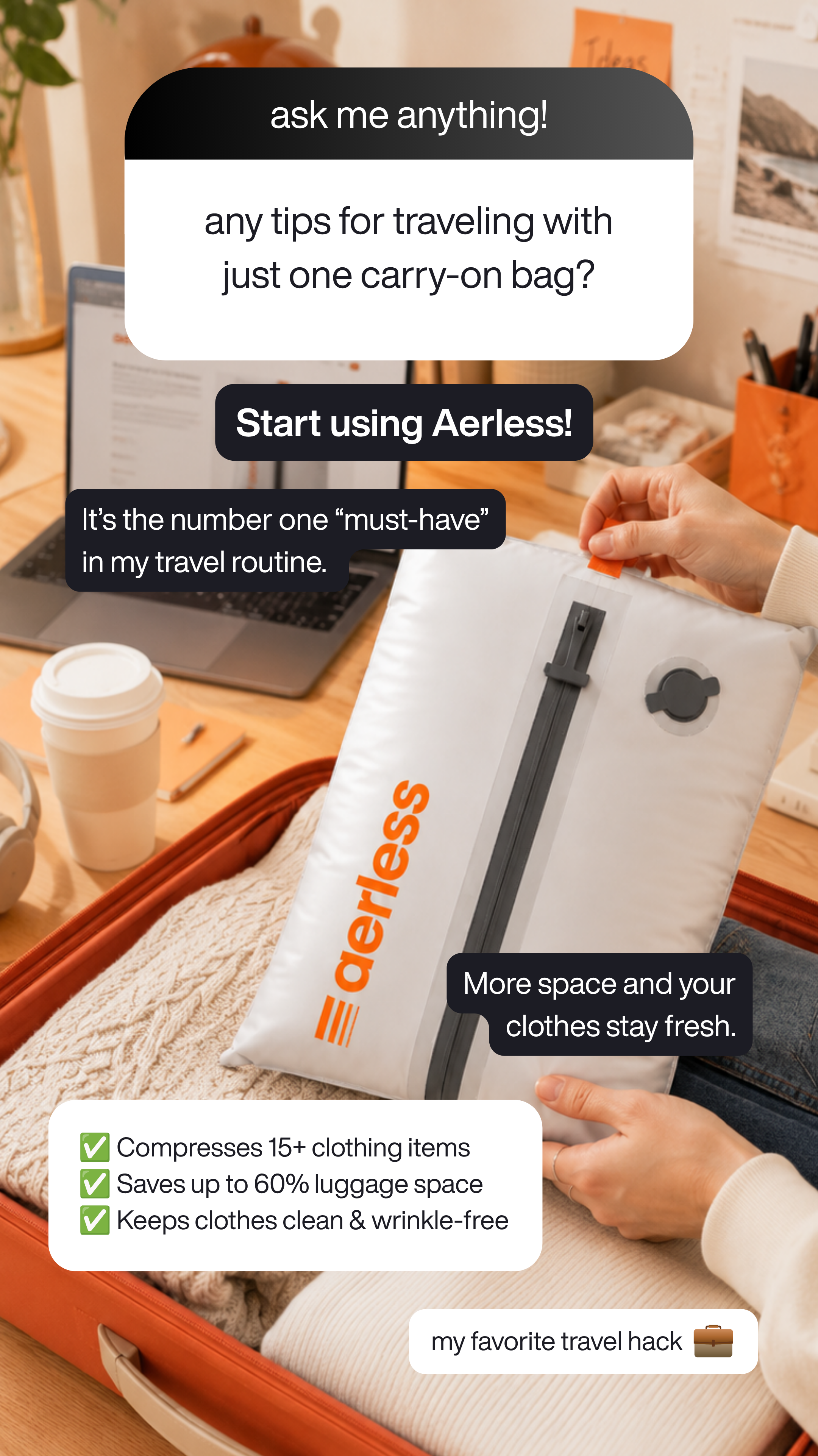 Aerless Facebook ad