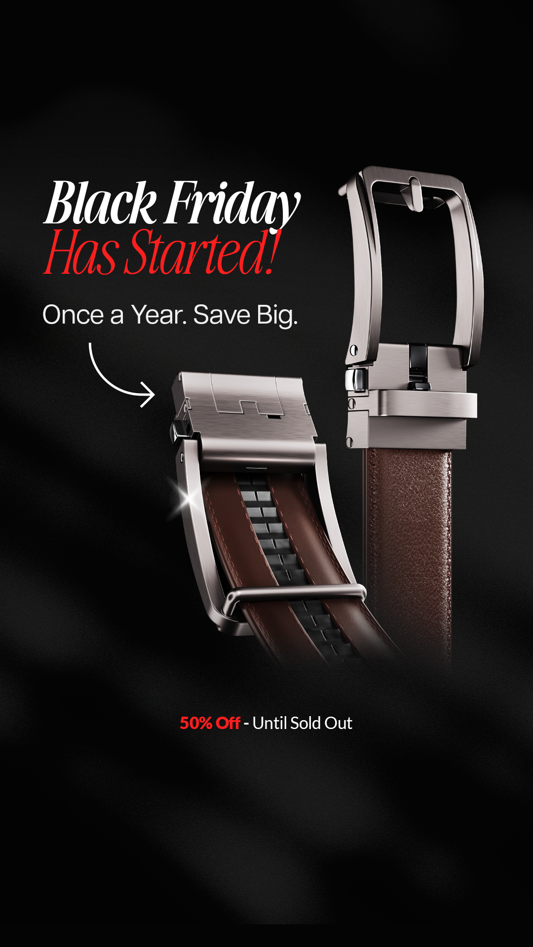 Buckley Belts Facebook ad