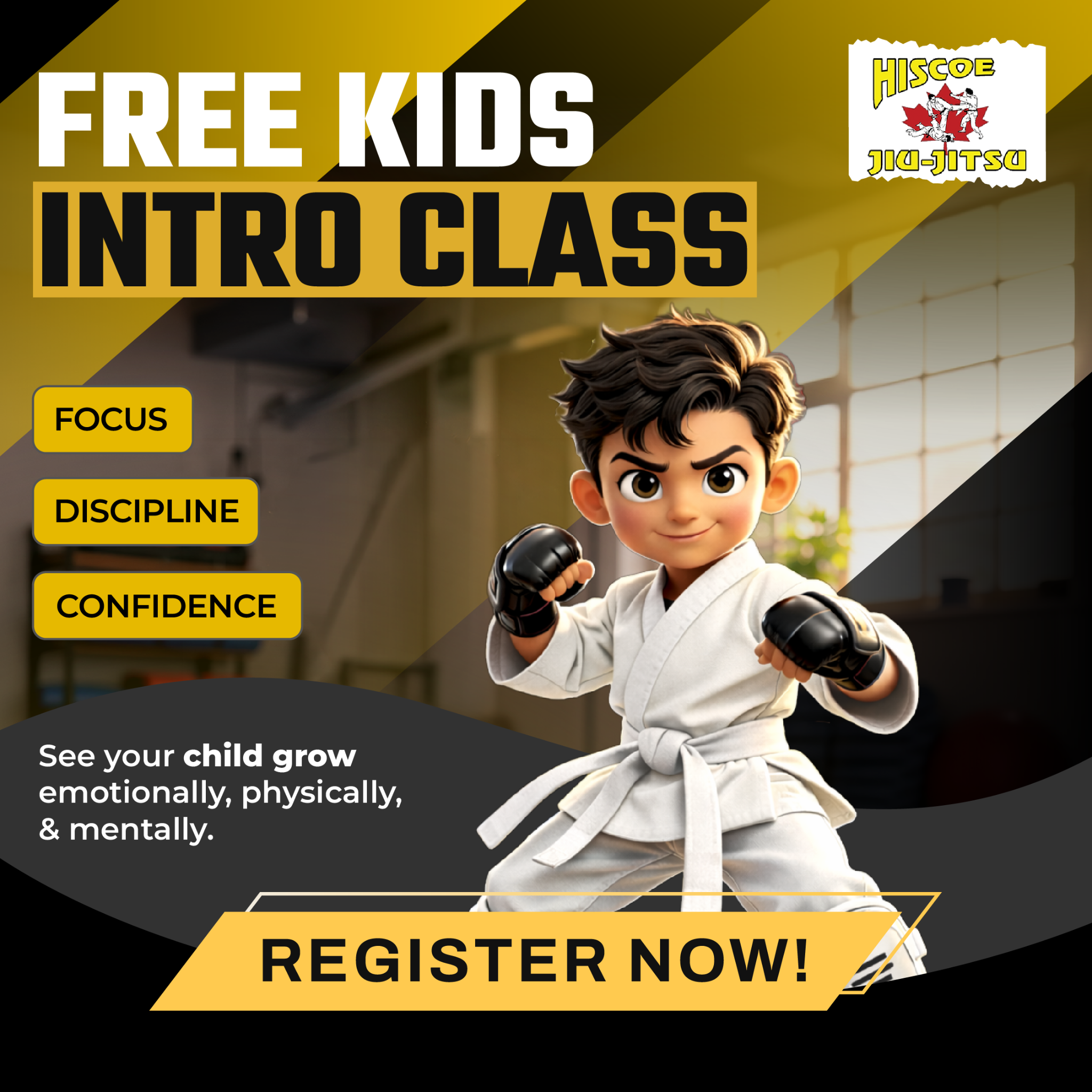 Hiscoe Jiu-Jitsu Facebook ad