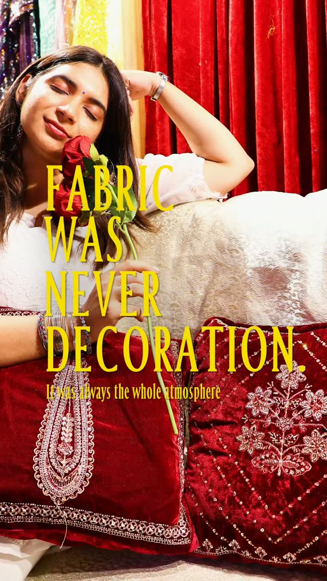 Vmore Event Fabrics Facebook ad: Fabric was never just decoration.