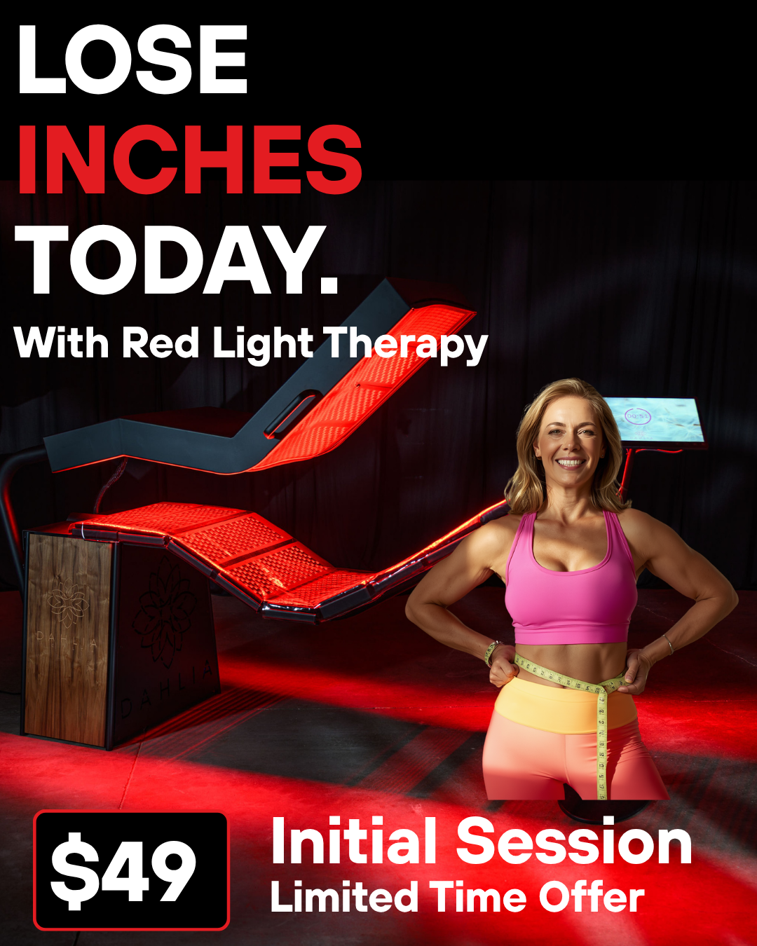 LightLab Facebook ad: Lose Inches Today, Guaranteed!