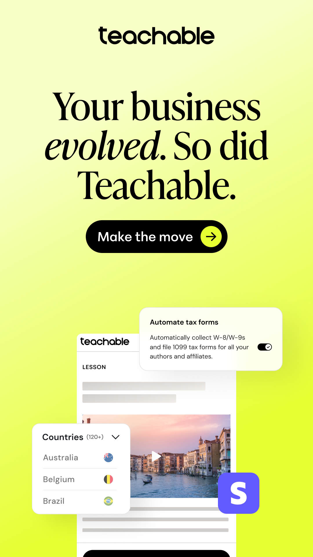 Teachable Facebook ad