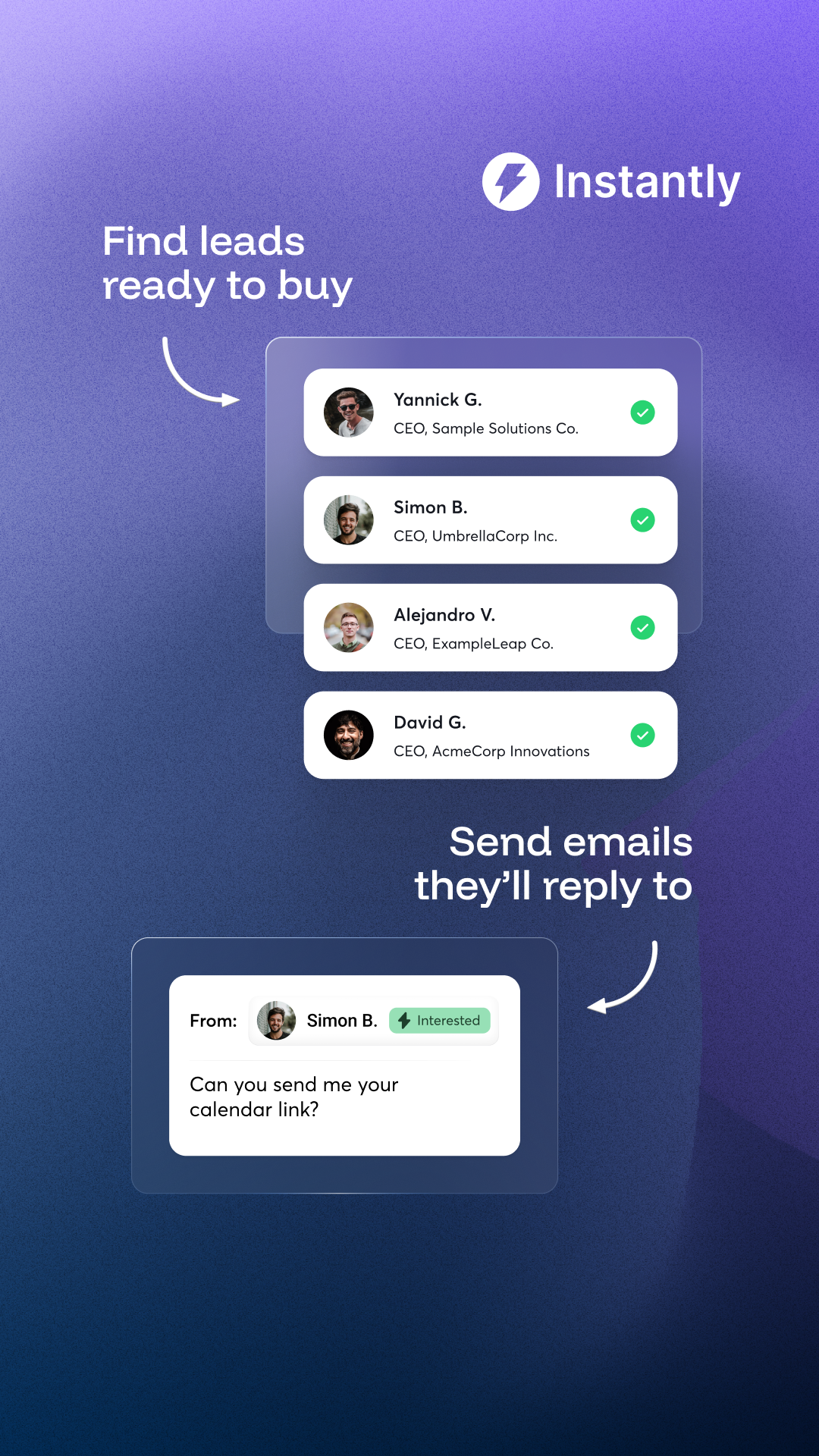 Instantly.ai Facebook ad