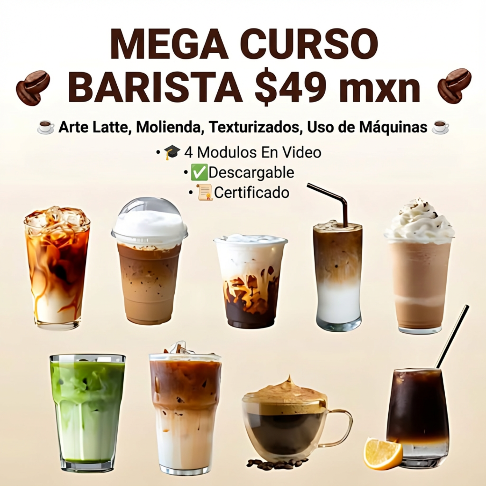 Barismo al Instante Facebook ad: Curso Certificado (5/5)