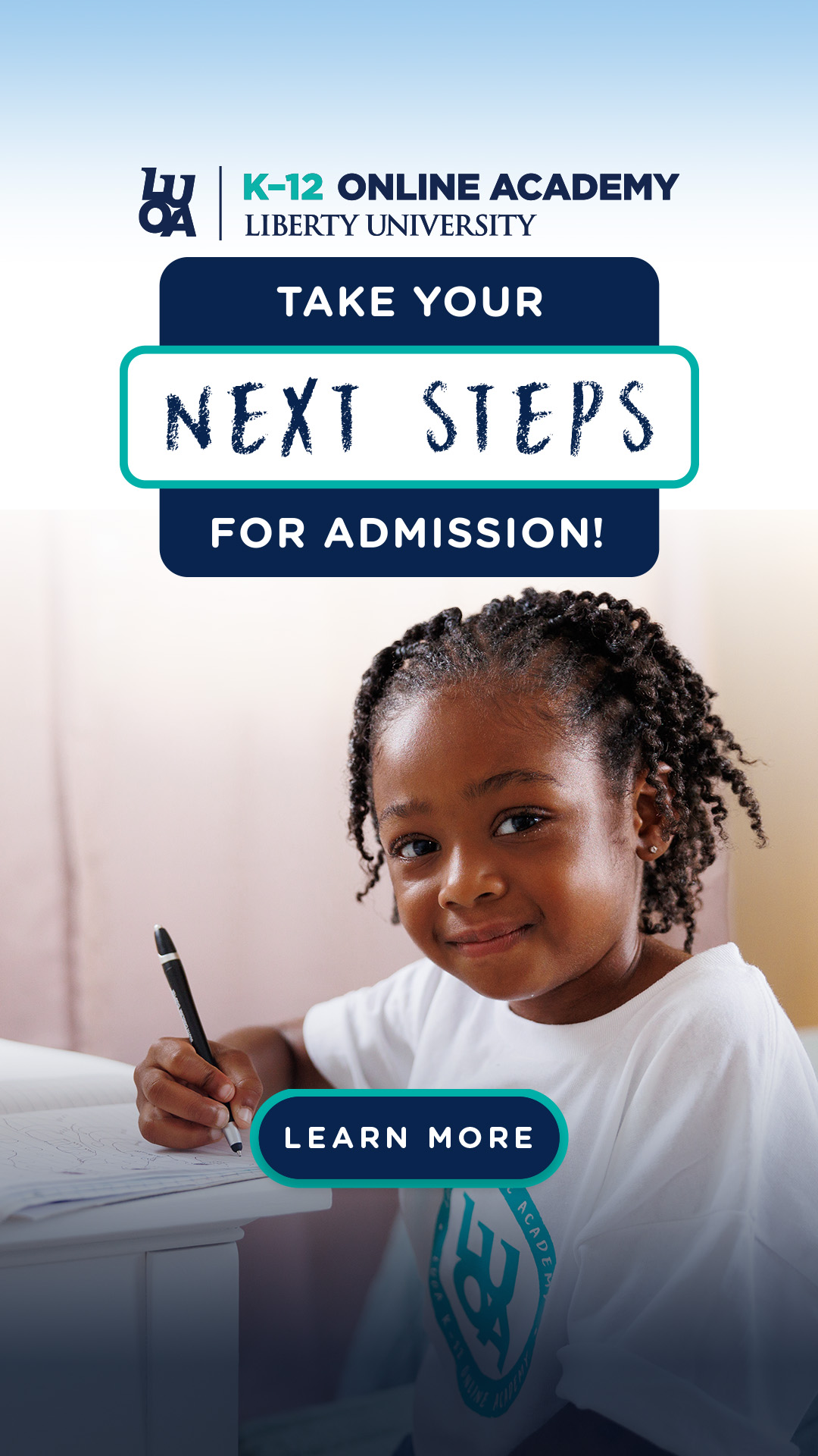 Liberty University Online Academy K-12 Facebook ad