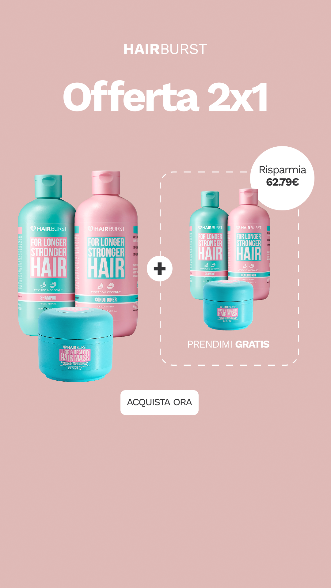 Hairburst Italia Facebook ad